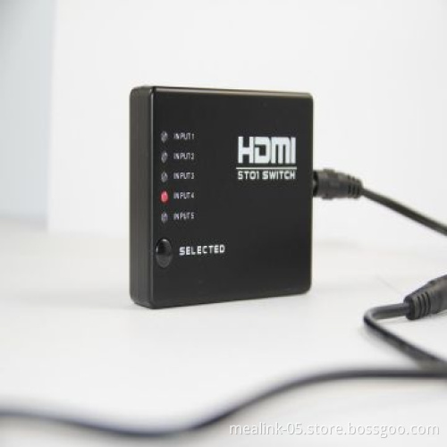 5x1 HDMI Switcher with Remote Control